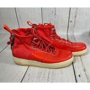 Nike SF Air Force 1 Mid Men's Basketball Shoes Team Orange Size 10